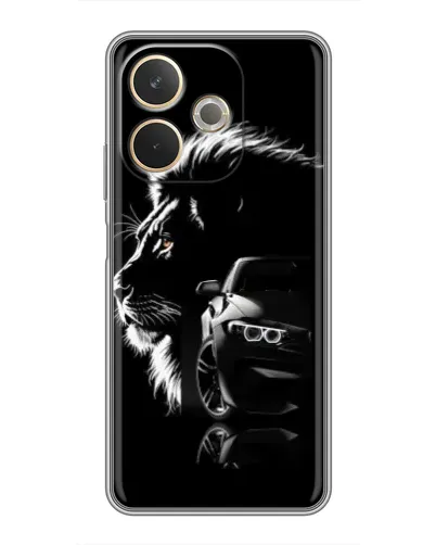 Чехол для OPPO A5 Pro с картинкой «BMW и лев» Чехол для OPPO A5 Pro с картинкой «BMW и лев»