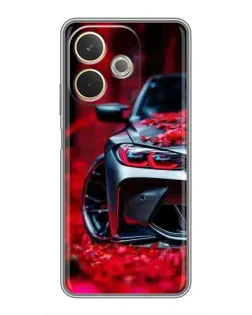 Чехол для OPPO A5 Pro с картинкой «Спортивная BMW и цветы» Чехол для OPPO A5 Pro с картинкой «Спортивная BMW и цветы»