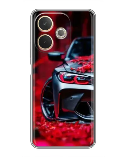 Чехол для OPPO A5 Pro с картинкой «Спортивная BMW и цветы» Чехол для OPPO A5 Pro с картинкой «Спортивная BMW и цветы»