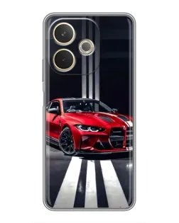 Чехол для OPPO A5 Pro с картинкой «Красная BMW на дороге» Чехол для OPPO A5 Pro с картинкой «Красная BMW на дороге»