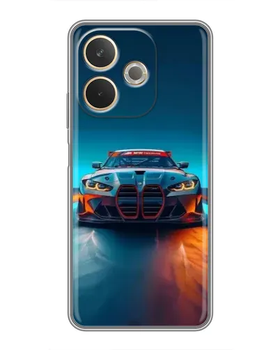 Чехол для OPPO A5 Pro с картинкой «BMW — огни неона» Чехол для OPPO A5 Pro с картинкой «BMW — огни неона»