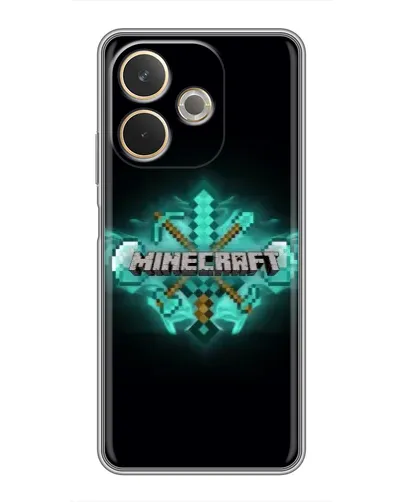 Чохол для OPPO A5 Pro з картинкою «Minecraft Diamond лого»