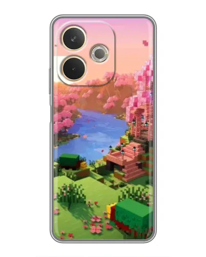 Чохол для OPPO A5 Pro з картинкою «Рожеве дерево Minecraft»