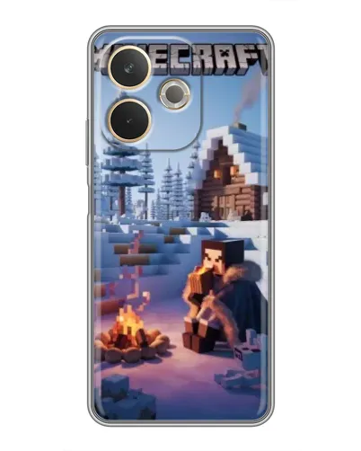 Чохол для OPPO A5 Pro з картинкою «Зимовий Minecraft»