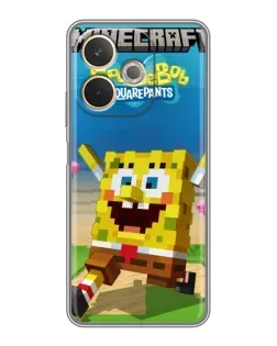 Чохол для OPPO A5 Pro з картинкою «Губка Боб Minecraft» Чохол для OPPO A5 Pro з картинкою «Губка Боб Minecraft»