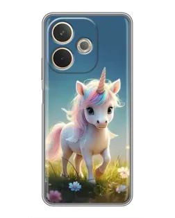 Чехол для OPPO A5 Pro с картинкой «Единорог на поляне»