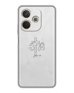Чехол для OPPO A5 Pro с картинкой «Иоанна 3:16 Крест» Чехол для OPPO A5 Pro с картинкой «Иоанна 3:16 Крест»