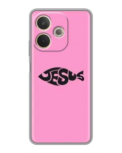 Чехол для OPPO A5 Pro с картинкой «Розовый символ  Jesus»