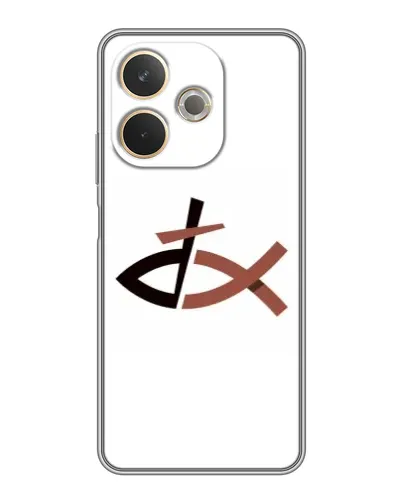 Чехол для OPPO A5 Pro с картинкой «Рыба и крест» Чехол для OPPO A5 Pro с картинкой «Рыба и крест»