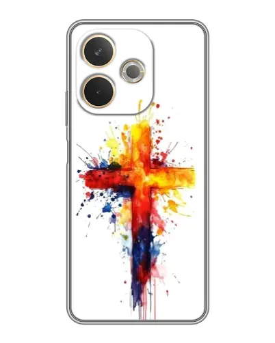 Чехол для OPPO A5 Pro с картинкой «Акварельный крест» Чехол для OPPO A5 Pro с картинкой «Акварельный крест»
