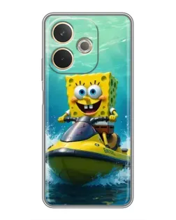 Чехол для OPPO A5 Pro с картинкой «Спанч Боб на гидроцикле» Чехол для OPPO A5 Pro с картинкой «Спанч Боб на гидроцикле»