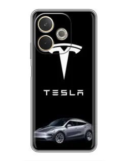 Чехол для OPPO A5 Pro с картинкой «Tesla Model Y»