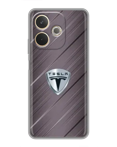 Чехол для OPPO A5 Pro с картинкой «Металлическая текстура Tesla» Чехол для OPPO A5 Pro с картинкой «Металлическая текстура Tesla»