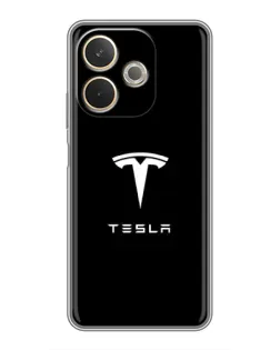 Чехол для OPPO A5 Pro с картинкой «Tesla White Logo»