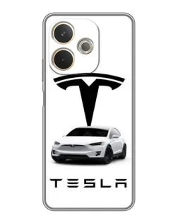 Чехол для OPPO A5 Pro с картинкой «Tesla White Style»