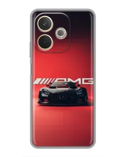 Чехол для OPPO A5 Pro с картинкой «Mercedes AMG — красная линия»