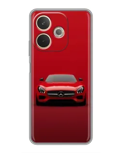 Чехол для OPPO A5 Pro с картинкой «Красный Mercedes AMG»