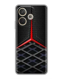 Чехол для OPPO A5 Pro с картинкой «Mercedes Carbon Grid»