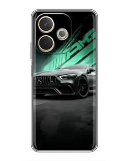 Чехол для OPPO A5 Pro с картинкой «Темный Mercedes AMG»