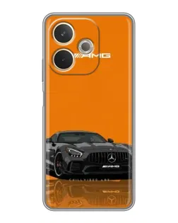 Чехол для OPPO A5 Pro с картинкой «Оранжевый Mercedes AMG»