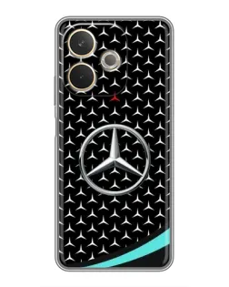 Чехол для OPPO A5 Pro с картинкой «Mercedes — бирюзовый акцент»