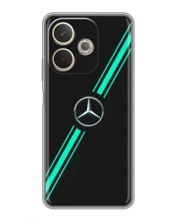 Чехол для OPPO A5 Pro с картинкой «Спортивные линии Mercedes»