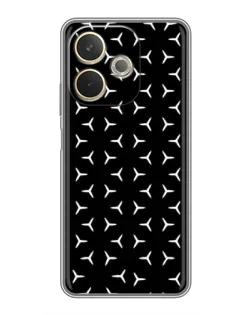 Чехол для OPPO A5 Pro с картинкой «Mercedes паттерн звезд»