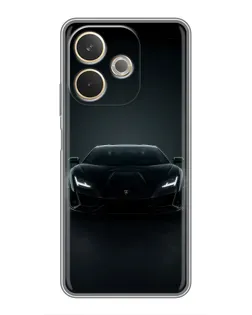 Чехол для OPPO A5 Pro с картинкой «Черный Lamborghini Aventador»