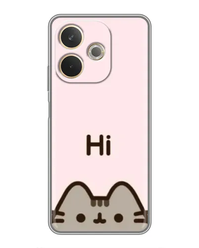 Чехол для OPPO A5 Pro с картинкой «Пушин говорит Hi»