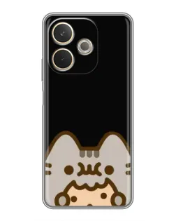 Чехол для OPPO A5 Pro с картинкой «Пушин на черном»