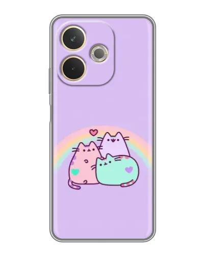Чехол для OPPO A5 Pro с картинкой «Радужные Пушины»
