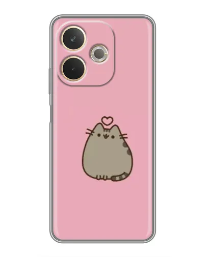 Чехол для OPPO A5 Pro с картинкой «Pusheen сердце»