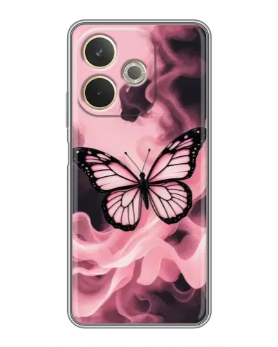 Чехол для OPPO A5 Pro с картинкой «Бабочка в дыму»