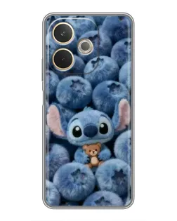 Чехол для OPPO A5 Pro с картинкой «Стич и голубика» Чехол для OPPO A5 Pro с картинкой «Стич и голубика»