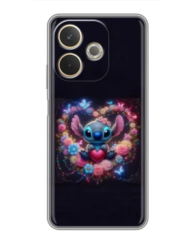 Чехол для OPPO A5 Pro с картинкой «Stitch в цветах» Чехол для OPPO A5 Pro с картинкой «Stitch в цветах»