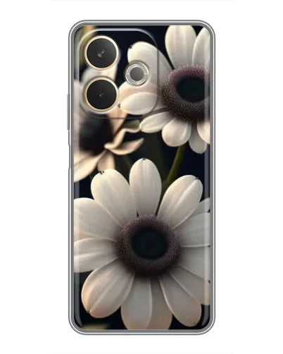 Чехол для OPPO A5 Pro с картинкой «Белые маргаритки макро»