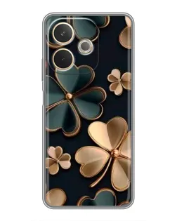 Чехол для OPPO A5 Pro с картинкой «Клевер в золоте»