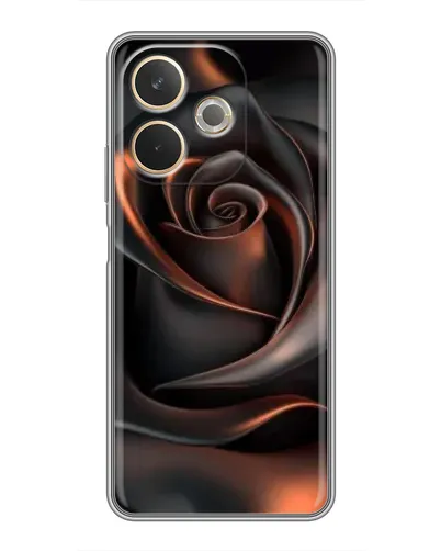 Чехол для OPPO A5 Pro с картинкой «Шелковая черная роза»