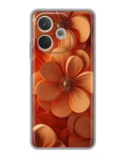 Чехол для OPPO A5 Pro с картинкой «Оранжевый макро цветок»