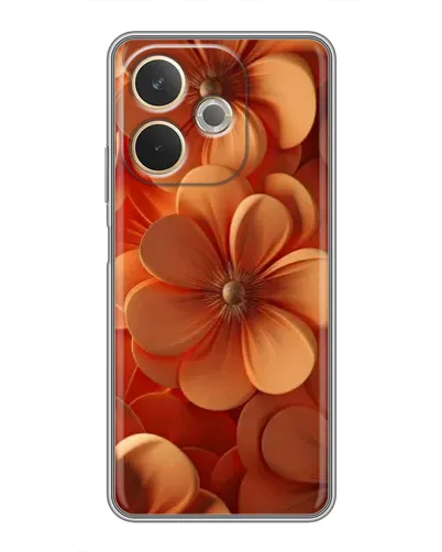 Чехол для OPPO A5 Pro с картинкой «Оранжевый макро цветок»