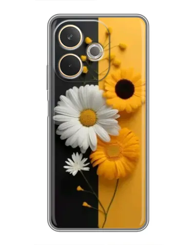 Чехол для OPPO A5 Pro с картинкой «Подсолнух и ромашка»