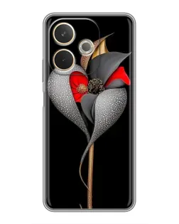 Чехол для OPPO A5 Pro с картинкой «Серебряный фантазийный цветок» Чехол для OPPO A5 Pro с картинкой «Серебряный фантазийный цветок»