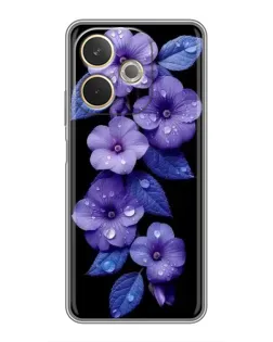 Чехол для OPPO A5 Pro с картинкой «Фиолетовые цветы с росою» Чехол для OPPO A5 Pro с картинкой «Фиолетовые цветы с росою»