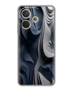 Чехол для OPPO A5 Pro с картинкой «Объемные синие складки» Чехол для OPPO A5 Pro с картинкой «Объемные синие складки»