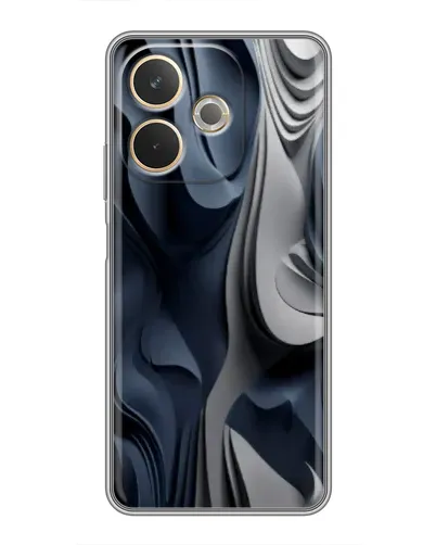 Чехол для OPPO A5 Pro с картинкой «Объемные синие складки» Чехол для OPPO A5 Pro с картинкой «Объемные синие складки»
