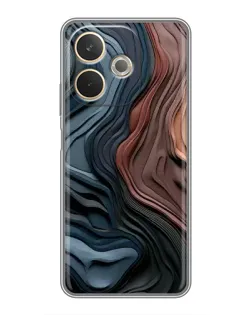 Чехол для OPPO A5 Pro с картинкой «Цветные волны каньона»