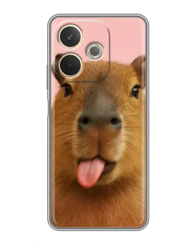 Чехол для OPPO A5 Pro с картинкой «Капибара с языком»