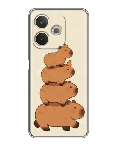 Чехол для OPPO A5 Pro с картинкой «Башня из капибар»