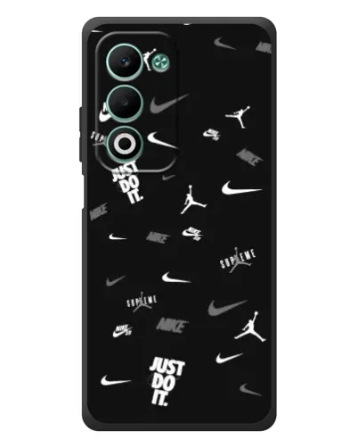 Чохол для OPPO A5 з картинкою «Nike Black Pattern» Чохол для OPPO A5 з картинкою «Nike Black Pattern»