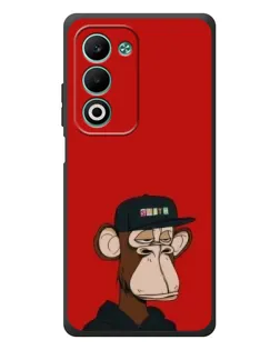 Чохол для OPPO A5 з картинкою «Bored Ape — червоний фон»